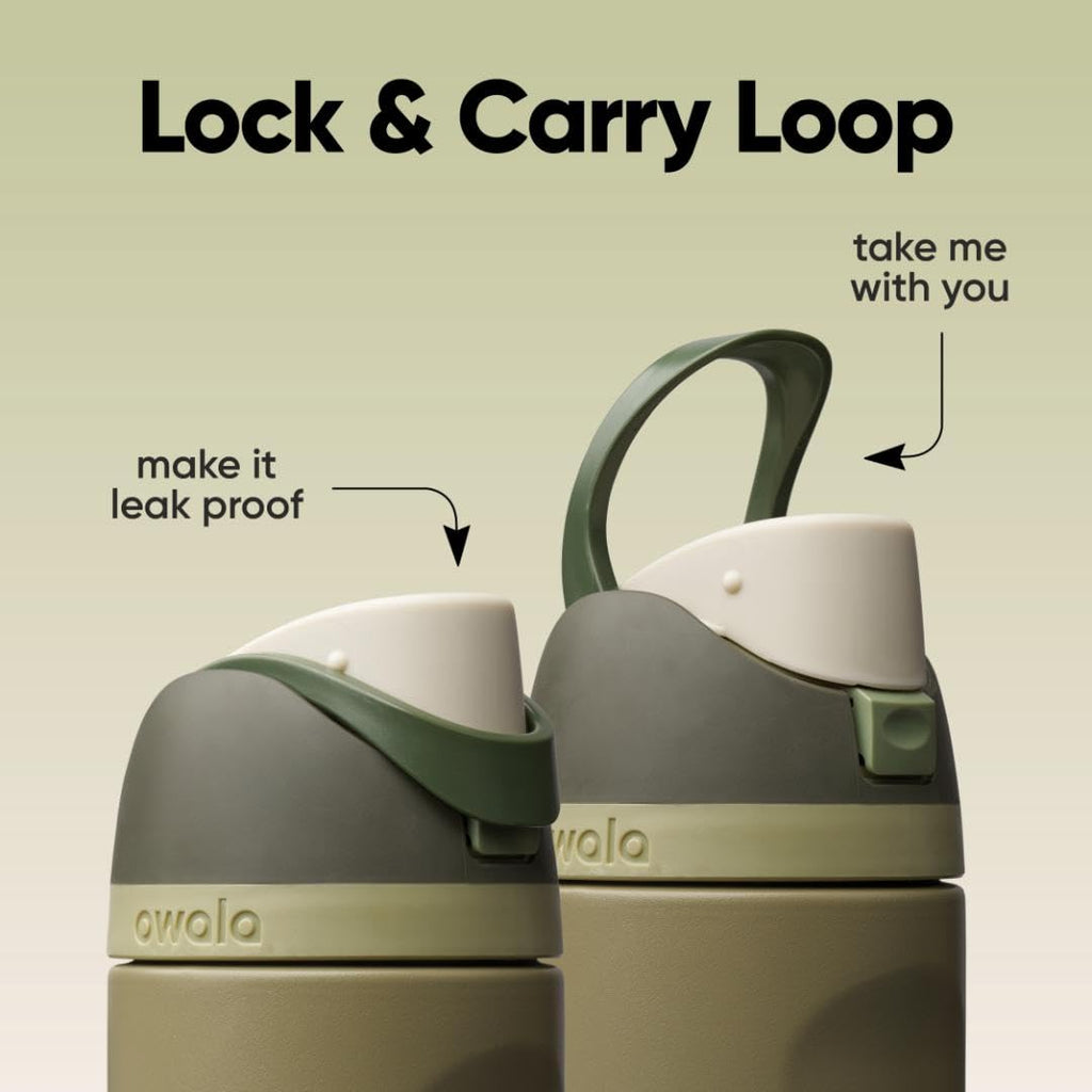 Owala FreeSip Insulated Stainless Steel Water Bottle with Straw, BPA-Free Sports Water Bottle, Great for Travel, 24 Oz, Denim