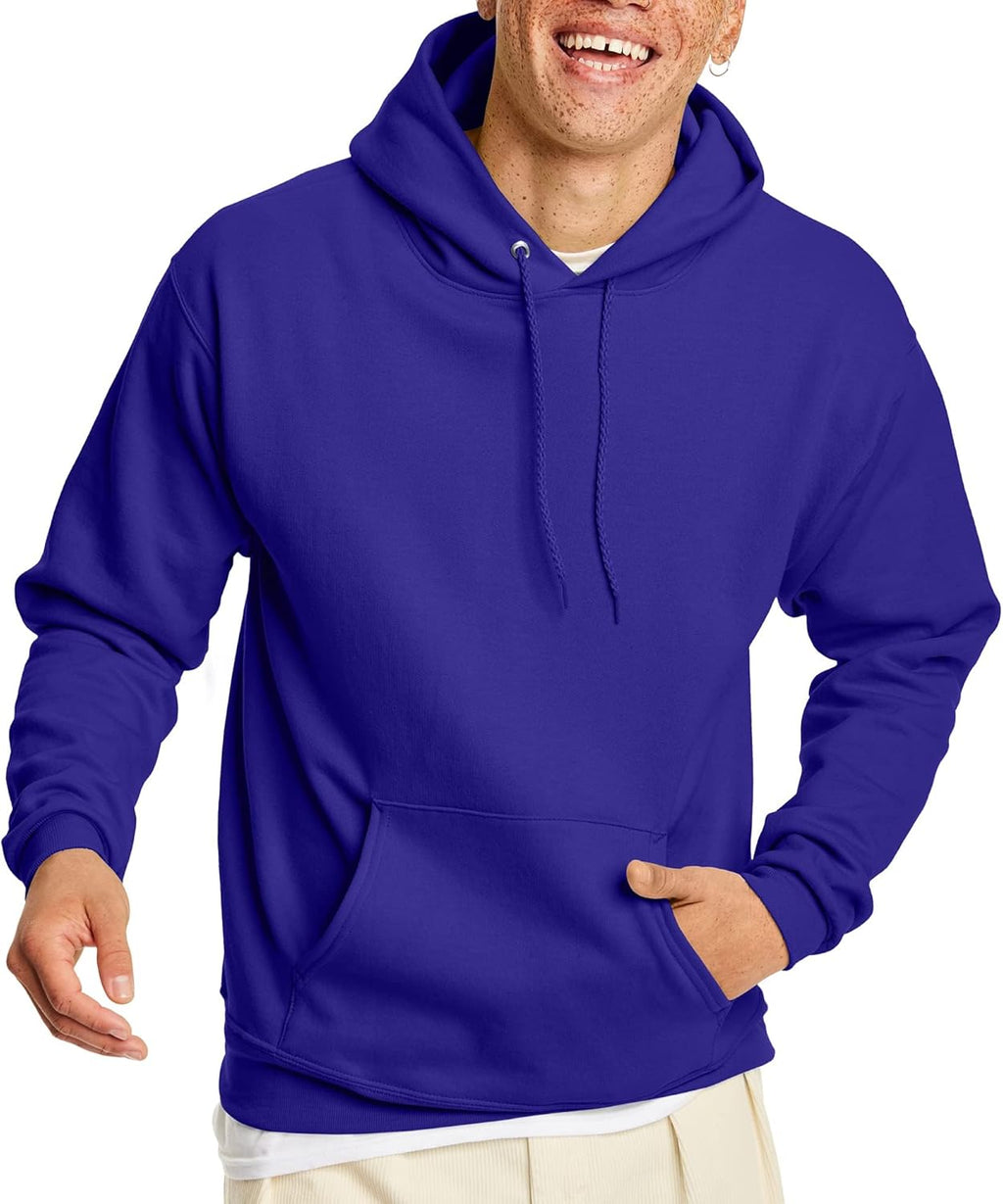 Hanes EcoSmart Hoodie, Midweight Fleece, Pullover Hooded Sweatshirt for Men