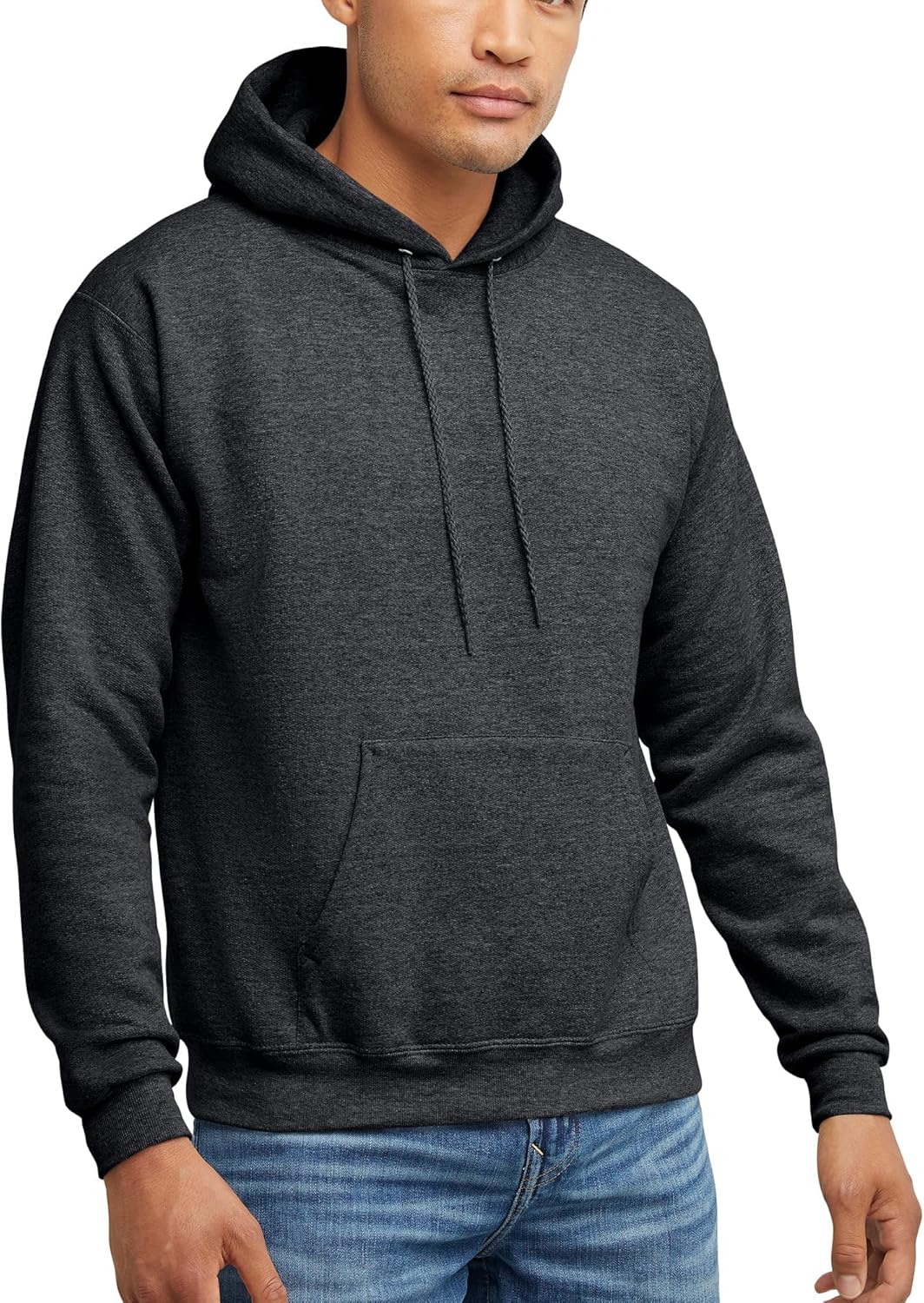 Hanes EcoSmart Hoodie, Midweight Fleece, Pullover Hooded Sweatshirt for Men